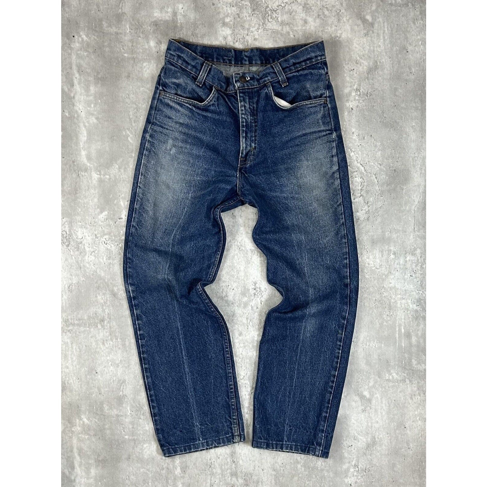 Vintage 80s/90s Levis Orange Tab Dark Wash Denim Pants Size 29 Blue