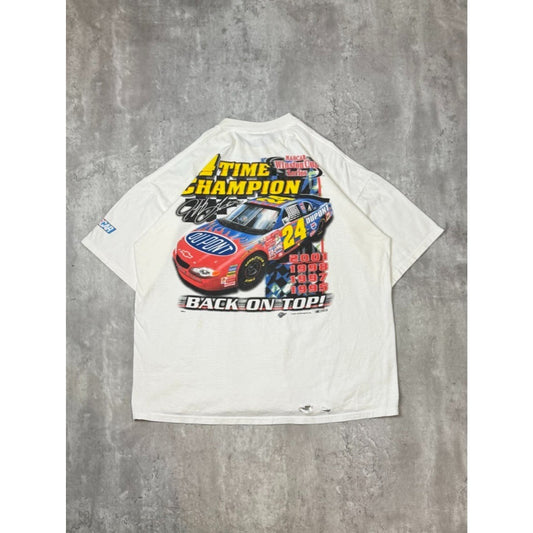 Vintage 2001 Jeff Gordon #24 Dupont Racing Nascar 4x Champ T-Shirt Size XL