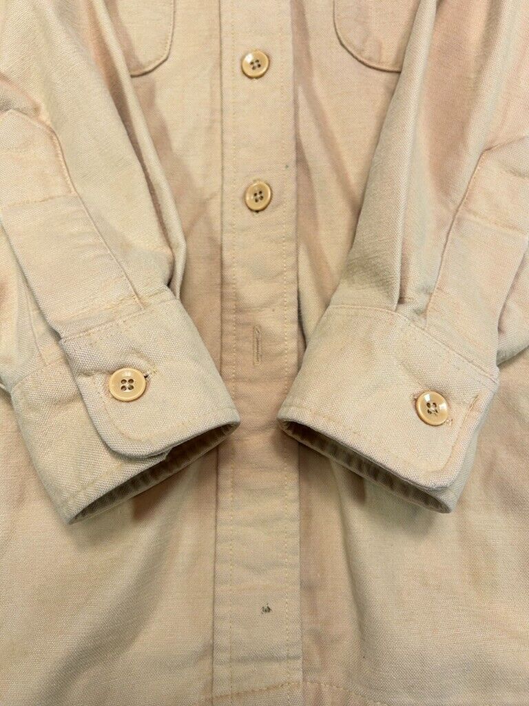 Vintage 90s LL Bean Double Pocket Long Sleeve Button Up Shirt Size Small