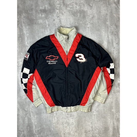Vintage 90s Dale Earnhardt #3 Nascar The Intimidator Full Zip Jacket Size Large