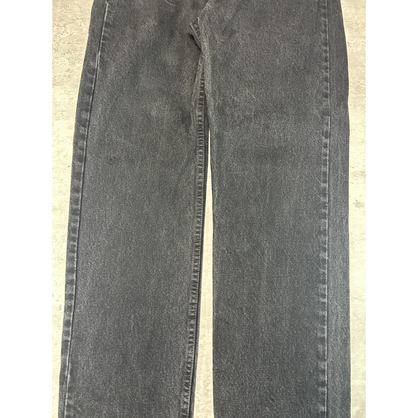 Vintage 90s Levis 505 Black Tab Black Denim Pants Size 36