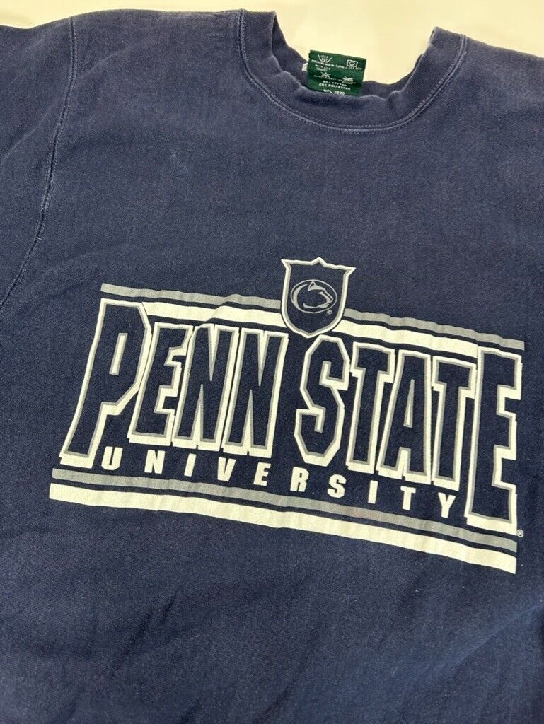 Vintage Penn State Nittany Lions NCAA Collegiate Spellout Sweatshirt Size Large