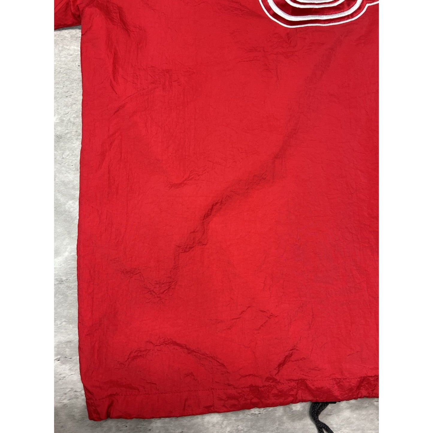 Vintage 90s Detroit Red Wings NHL Embroidered Nylon Starter Jacket Size XL