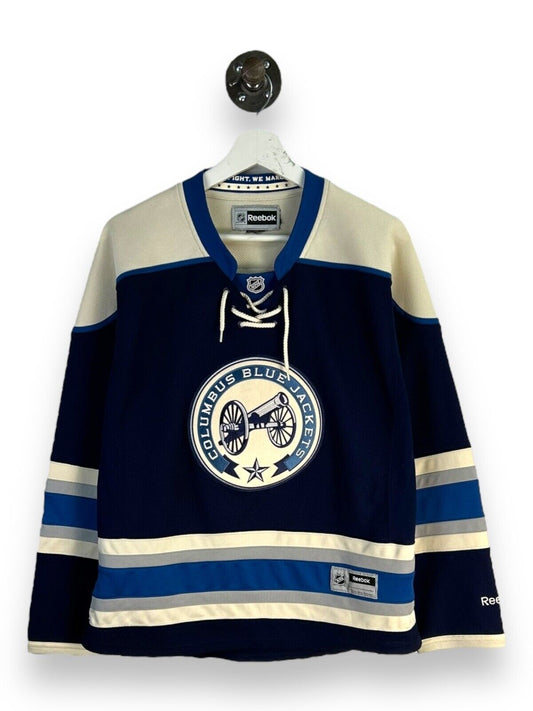 Vintage Columbus Blue Jackets Stitched Reebok Hockey Jersey Size Small