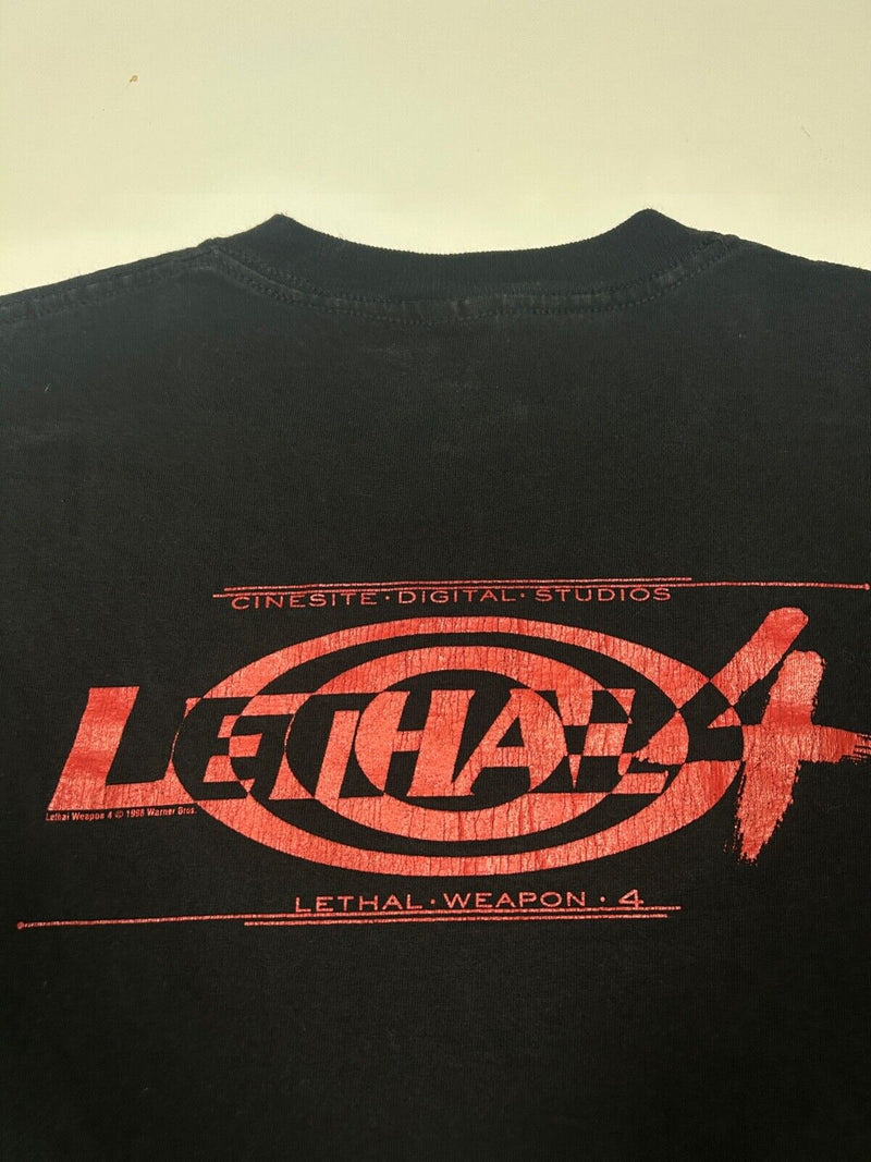 Vintage 1998 Lethal Weapon 4 Visual Effects Crew Movie Promo T-Shirt Size XL 90s