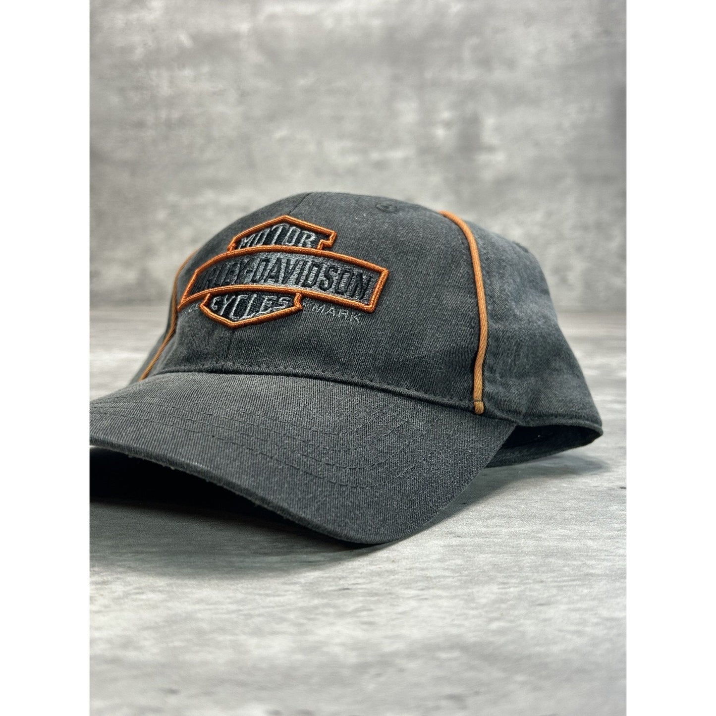 Vintage 2000s Harley Davidson Embroidered Classic Logo Strapback Hat OSFA