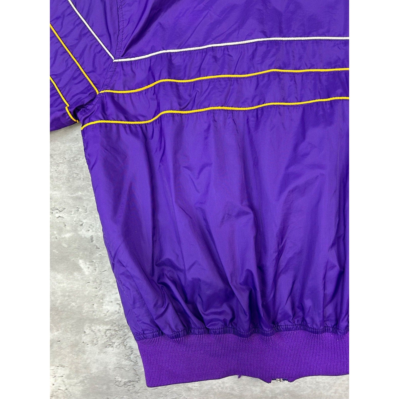 Vintage 80s Los Angeles Lakers NBA Nylon Starter Windbreaker Jacket Size Medium
