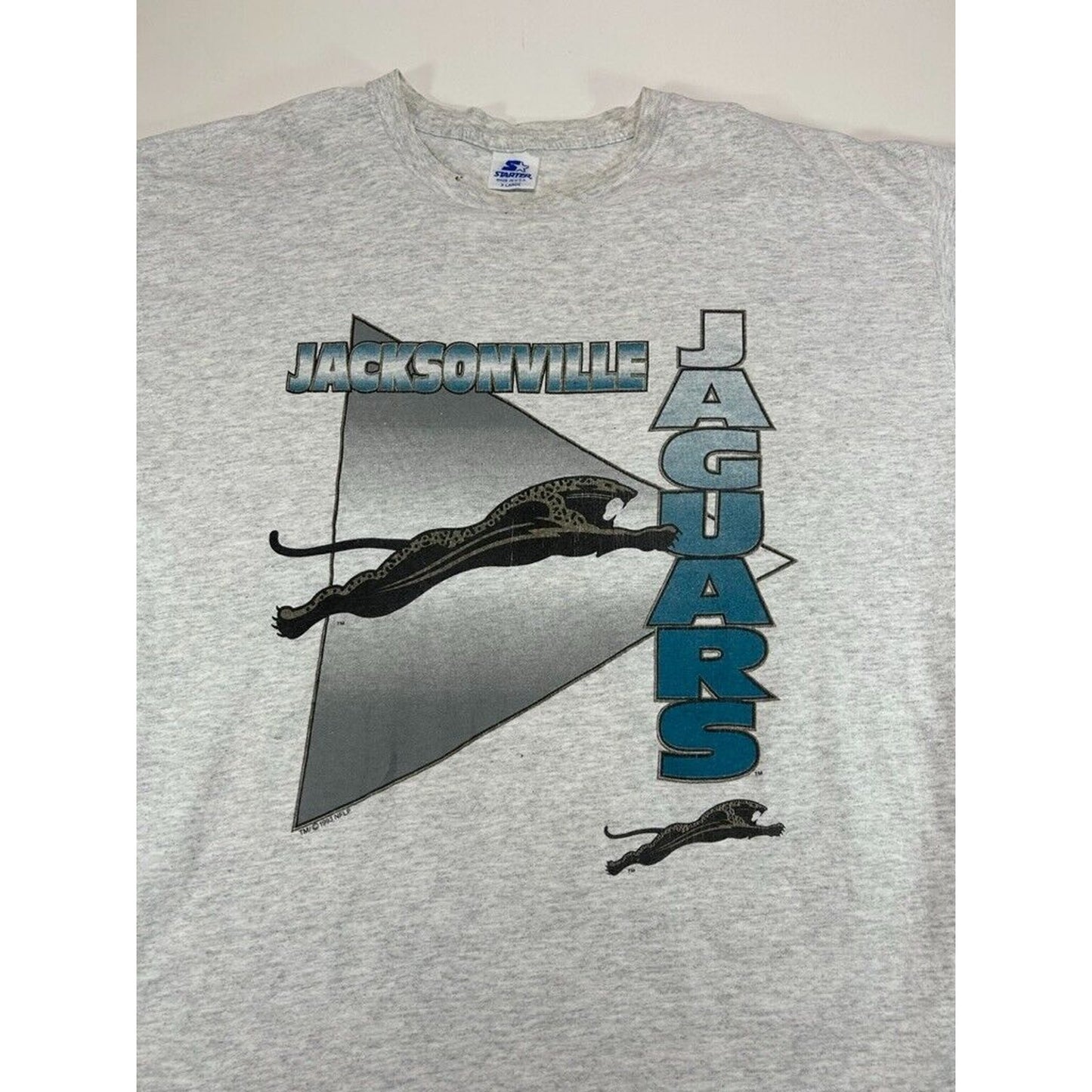 Vintage 1993 Jacksonville Jaguars NFL Banned Logo Starter T-Shirt Size XL