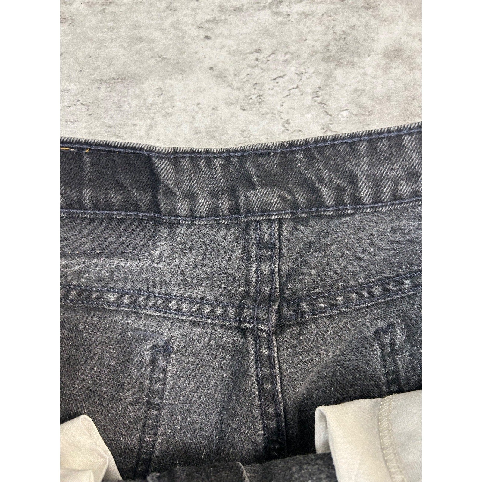 Vintage 90s Levis 553 White Tab Black Denim Pants Size 35