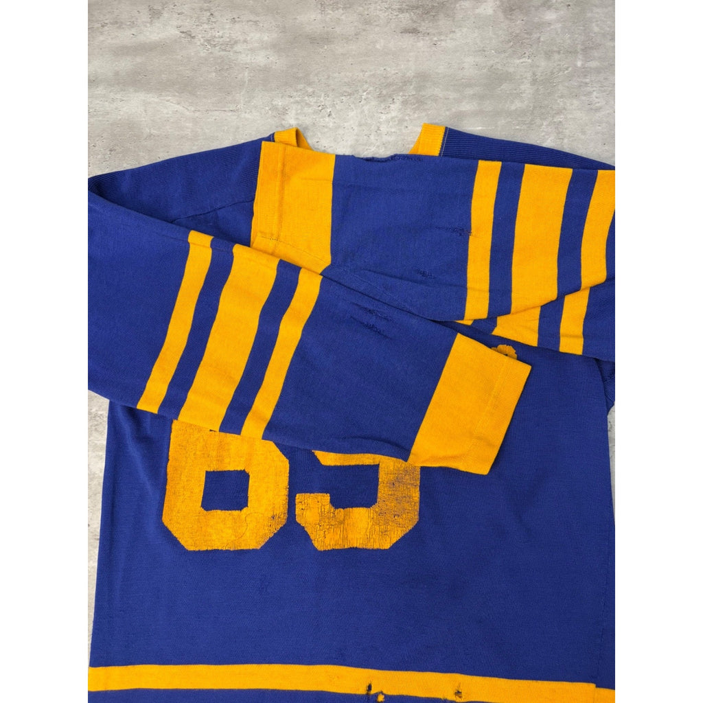 Vintage 70s/80s 69ers Stitched Two Tone Hockey Jersey Size XL