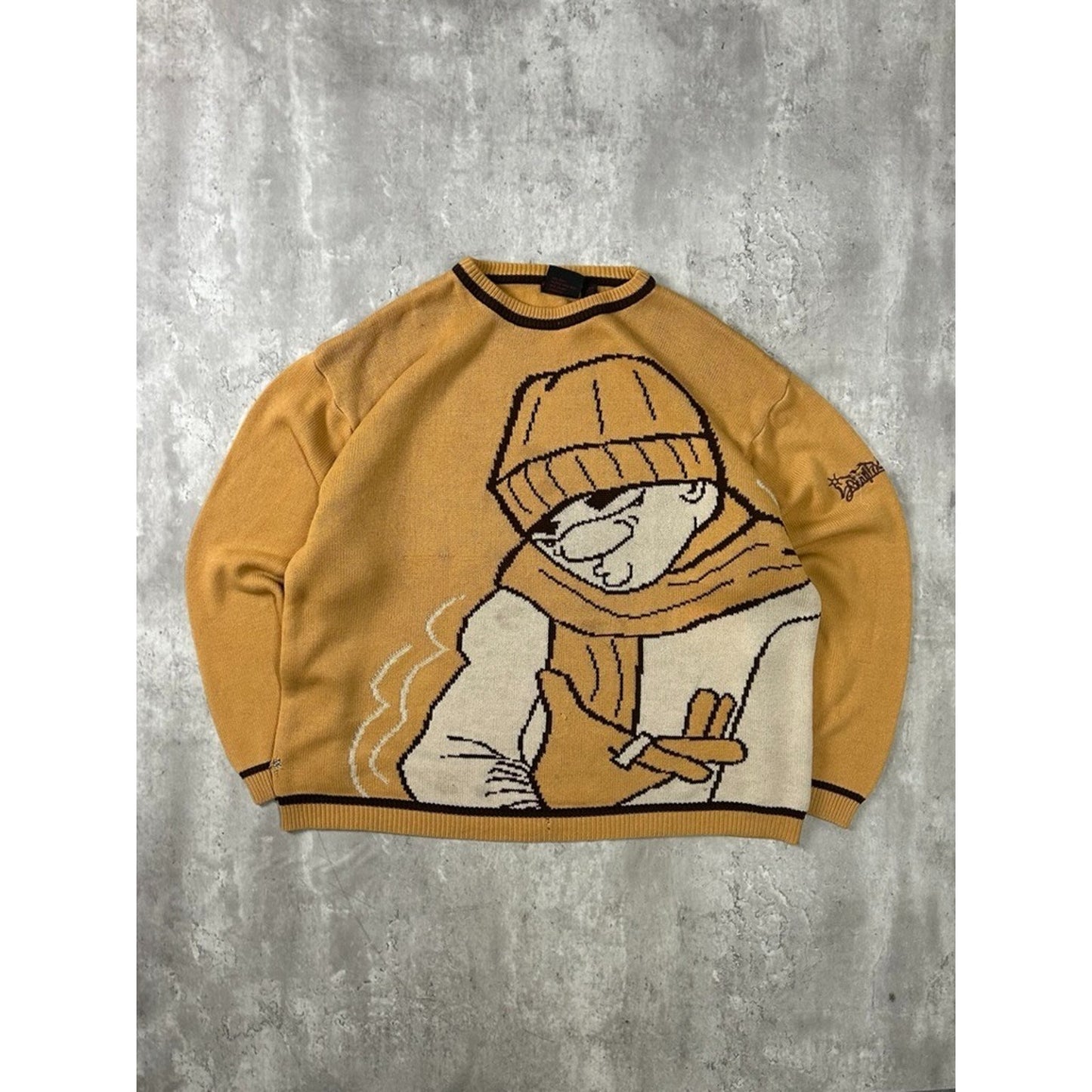 Vintage Y2K Southpole Cartoon Character Graphic Knit Sweater Size 2XL