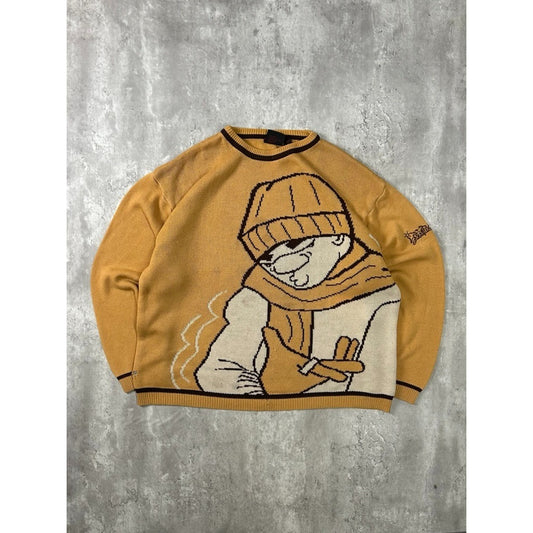 Vintage Y2K Southpole Cartoon Character Graphic Knit Sweater Size 2XL