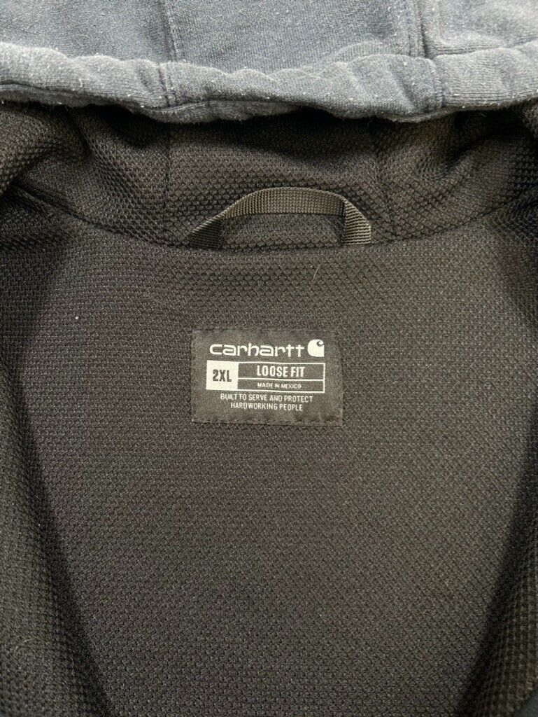 Carhartt Insulated Heavyweight Full Zip Hooded Sweatshirt Size 2XL