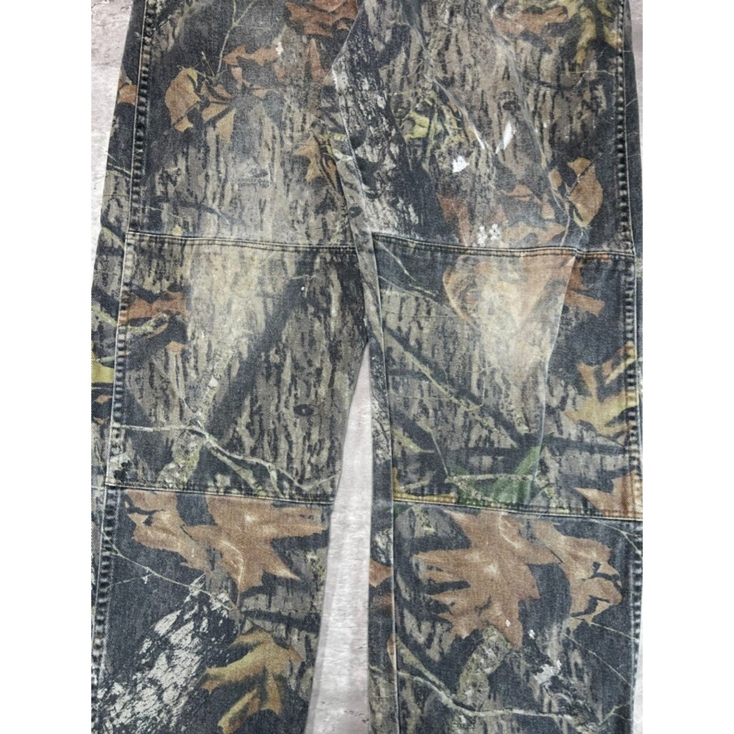 Vintage Wrangler Mossy Oak Break Up Double Knee Camo Hunting Pants Size 38