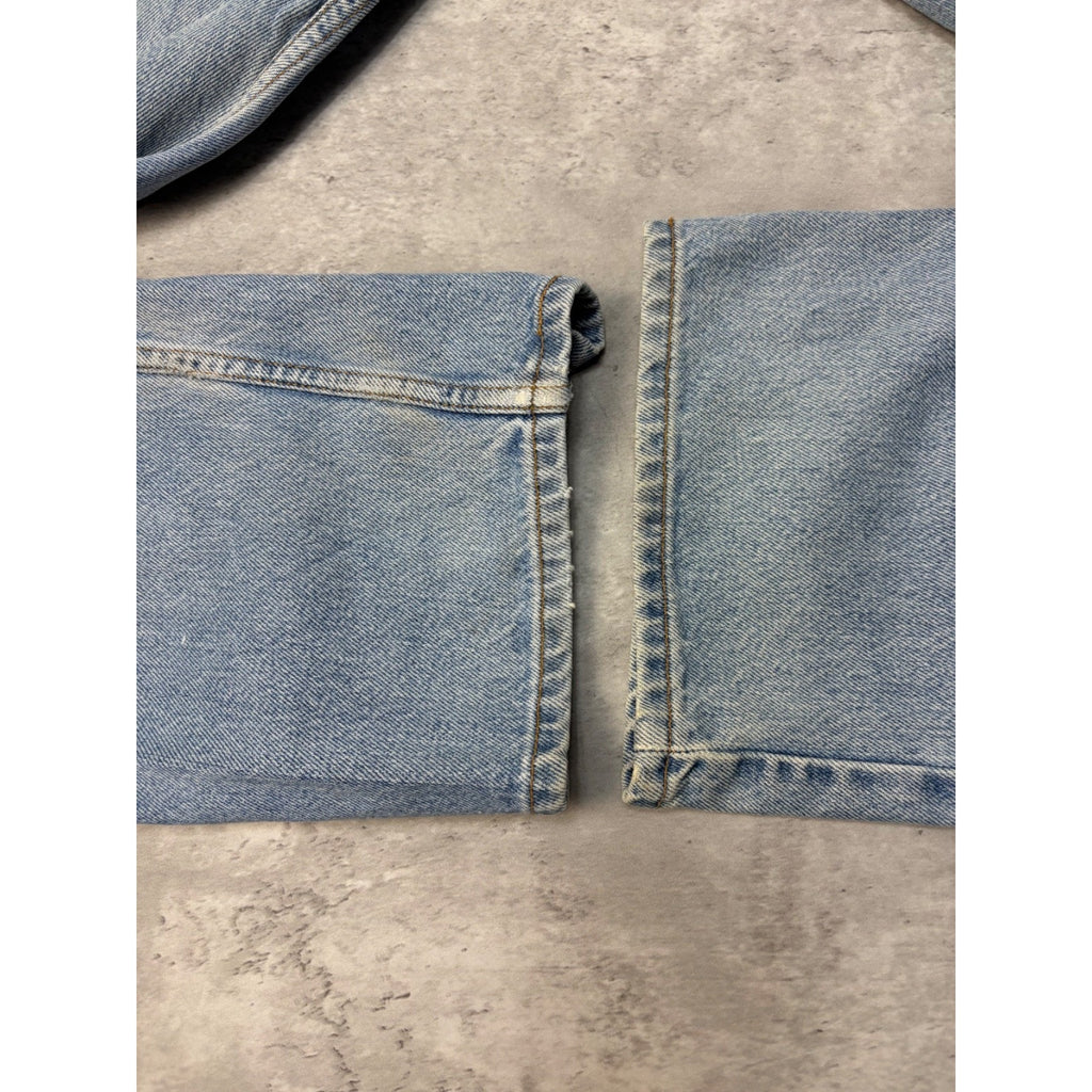 Vintage Levis 505 Red Tab Straight Leg Light Wash Denim Pants Size 40
