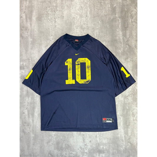 Vintage Michigan Wolverines NCAA Nike Football Jersey Size 2XL Blue
