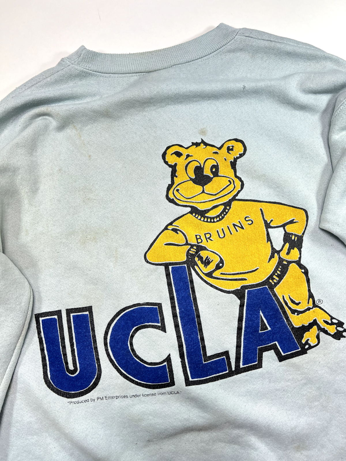 Vintage 80s/90s UCLA Bruins Collegiate Crest Front & Back Sweatshirt Size Large