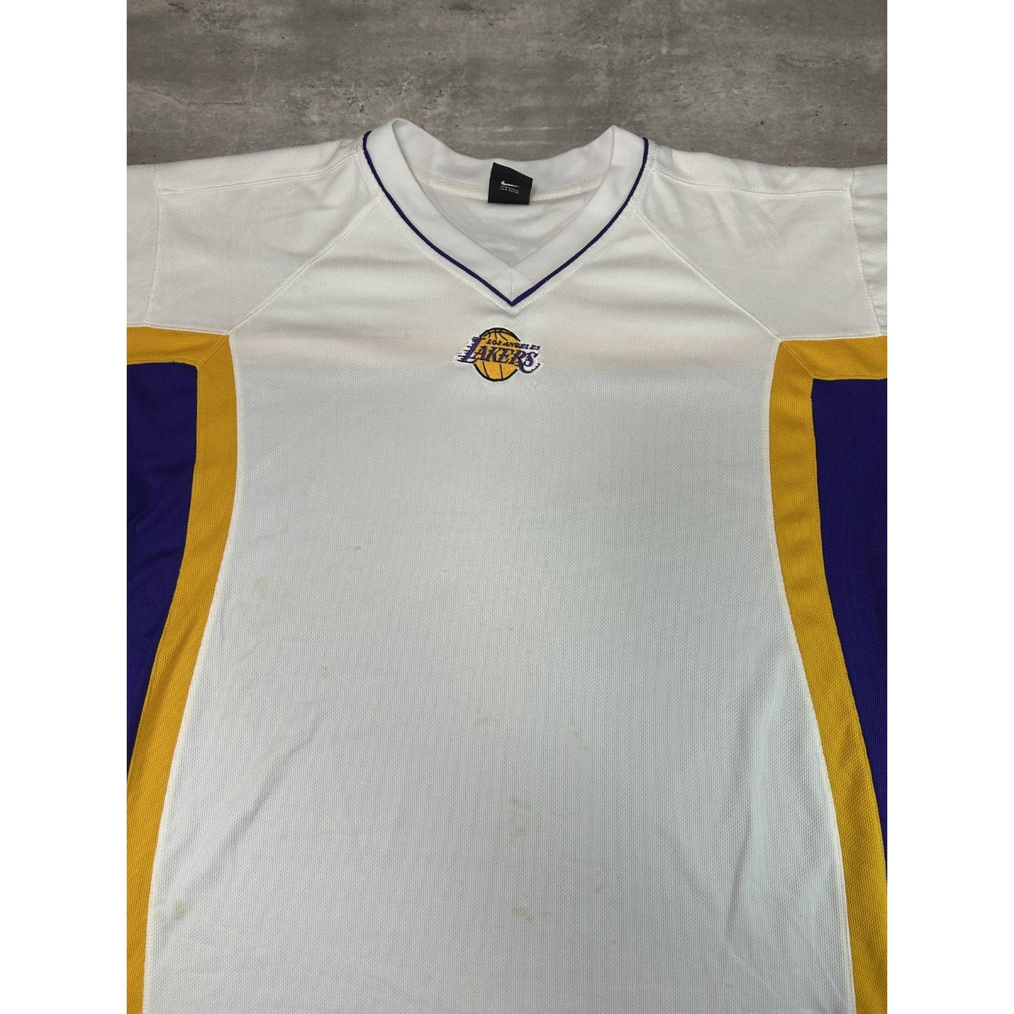 Vintage 2000s Los Angeles Lakers NBA Long Sleeve Practice Jersey Size XL