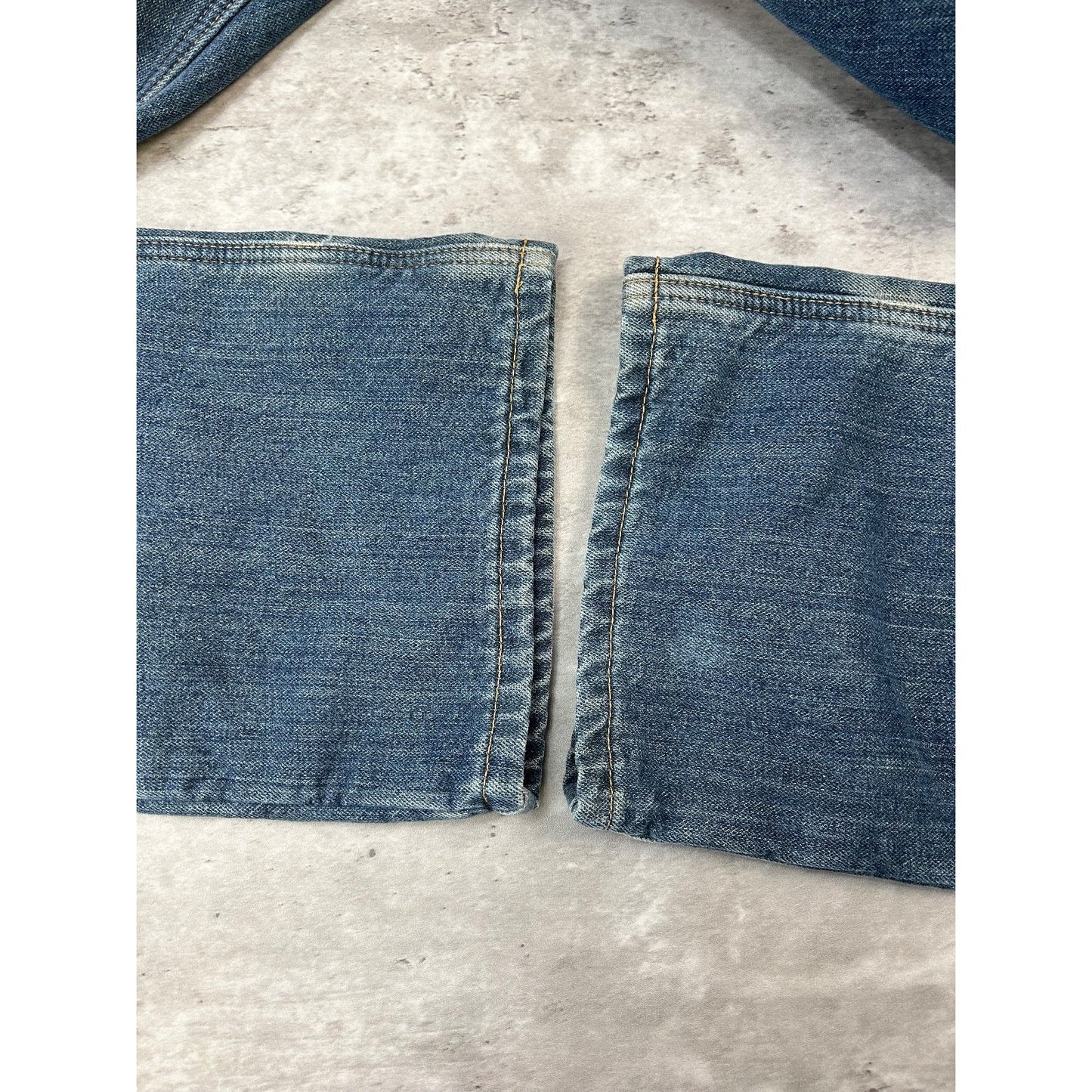 Carhartt Relaxed Fit Fleece Lined Dark Wash Workwear Denim Pants Size 37 Blue