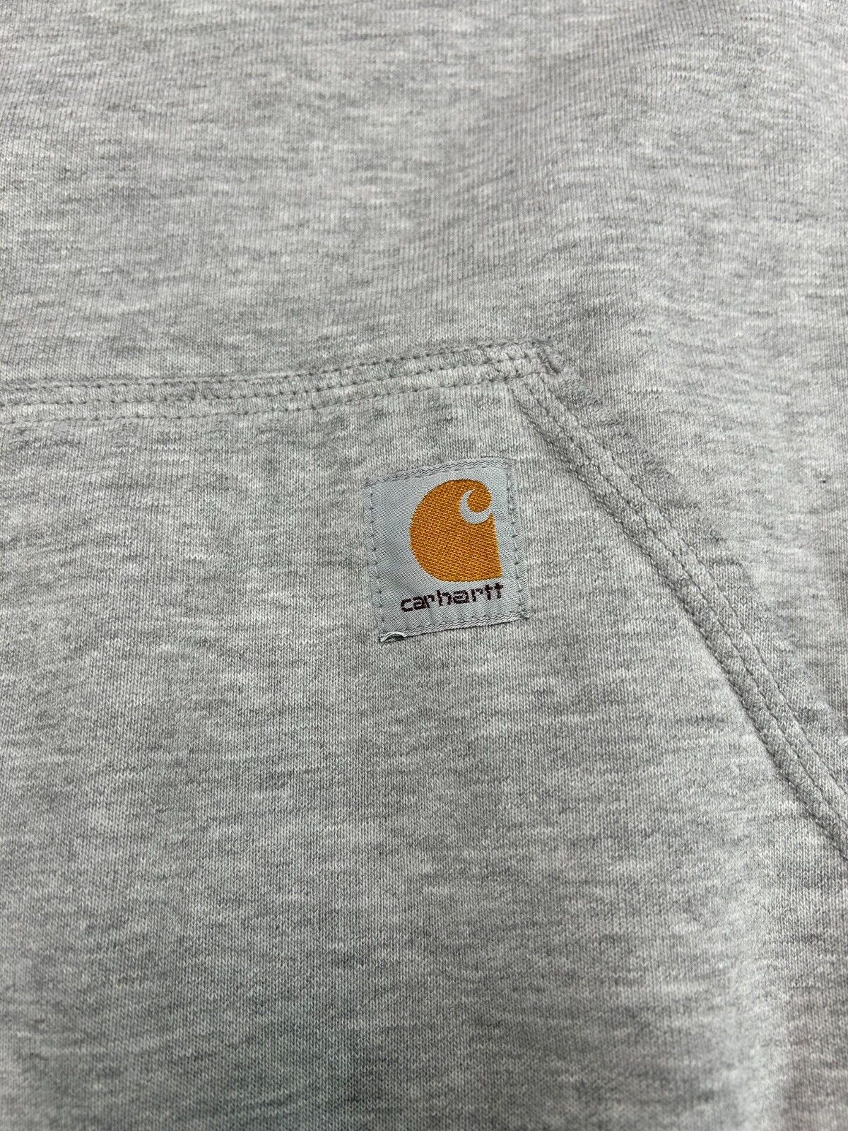 Carhartt Heavy Weight Work Wear Hooded Pull Over Sweatshirt Size XL Tall Gray