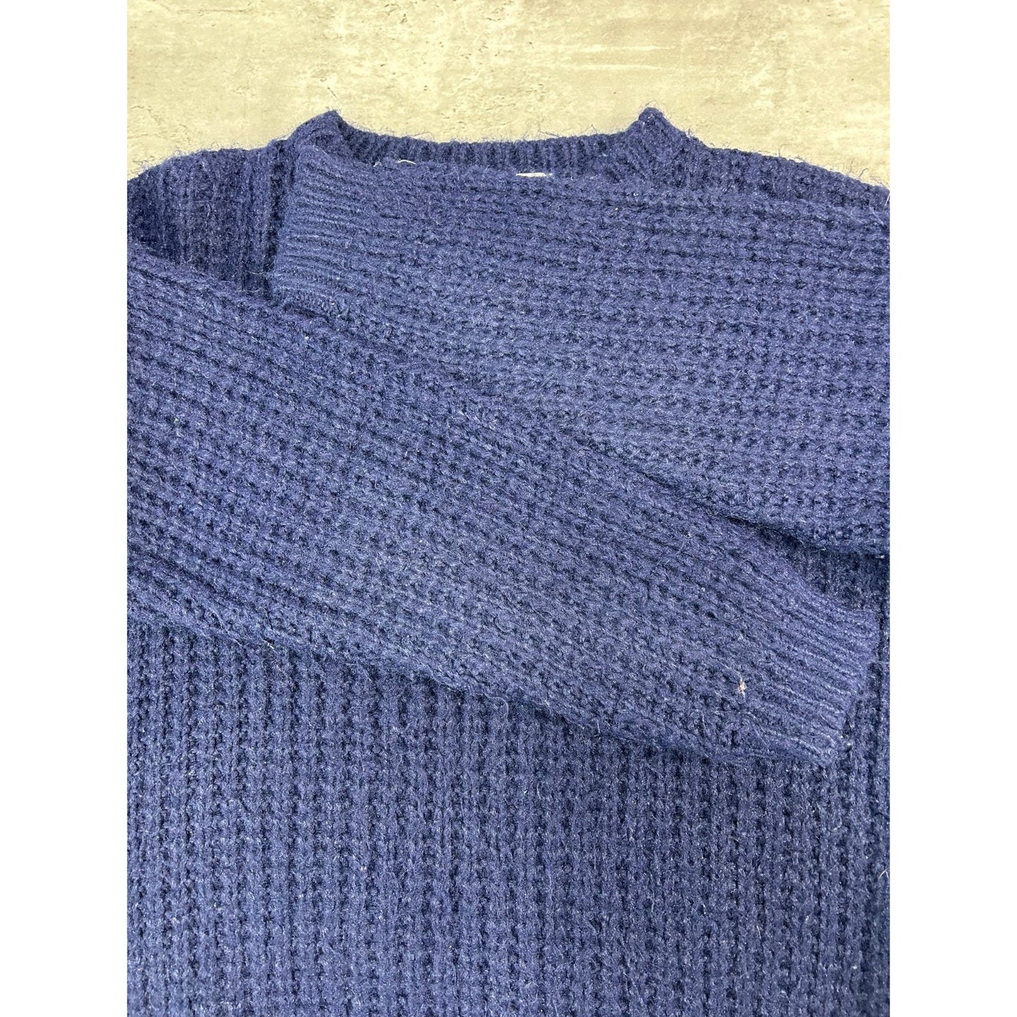 Vintage 19th Avenue Heavyweight Pullover Knit Sweater Size Medium Blue