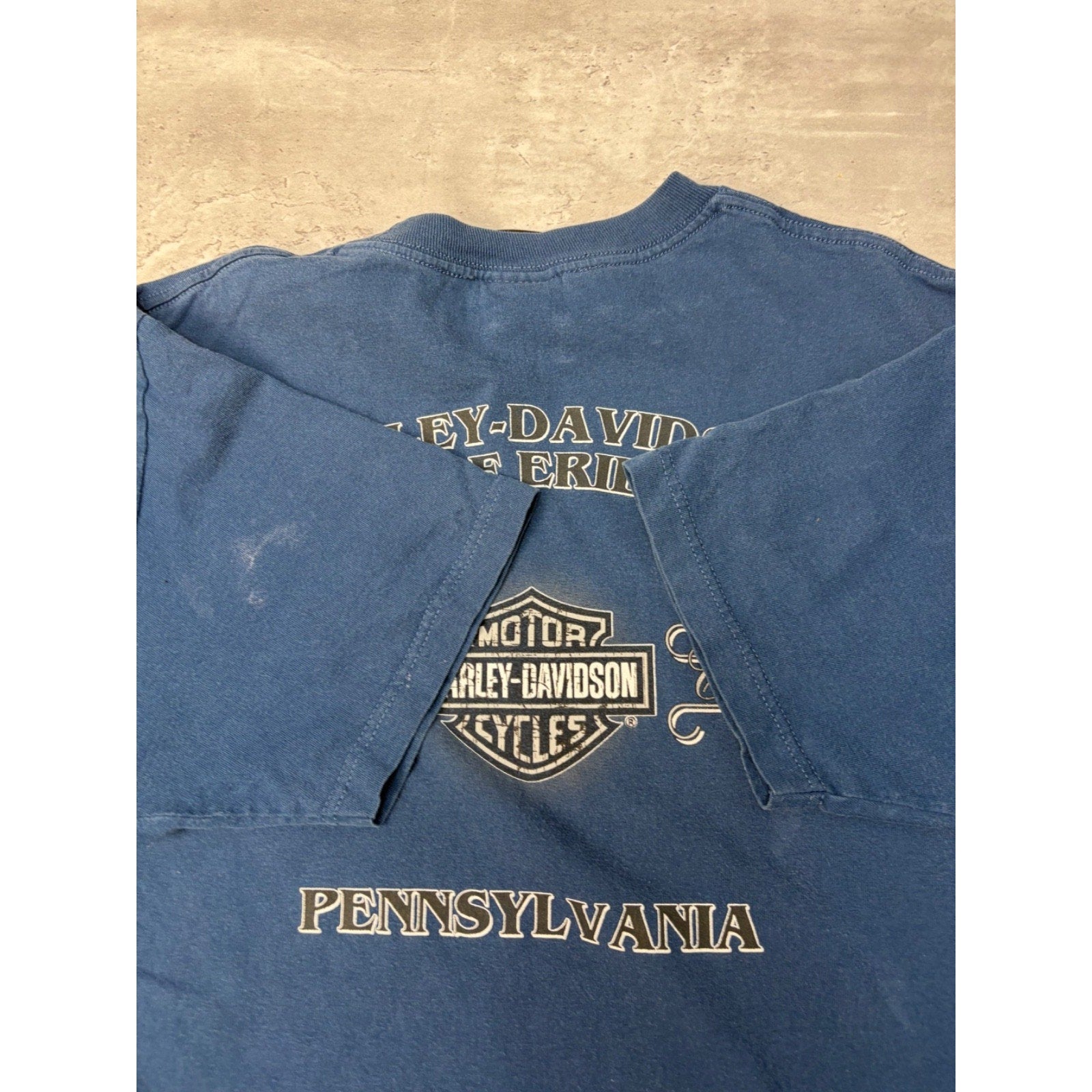 Vintage Harley Davidson American Classic Spellout Logo Graphic T-Shirt Sz Large