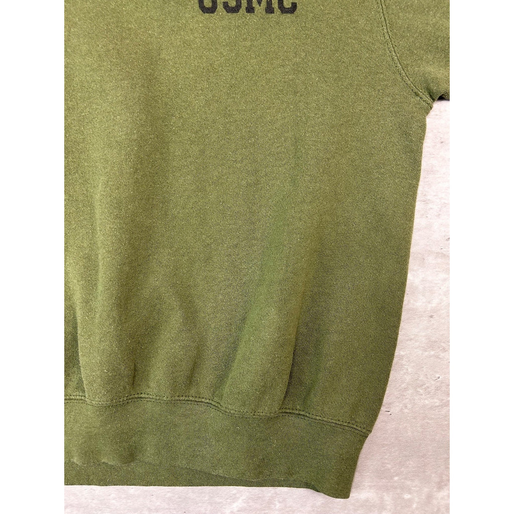 Vintage US Military USMC Graphic Crest Crewneck Sweatshirt Size Large
