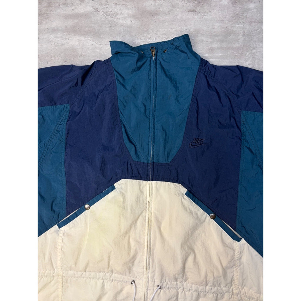 Vintage Nike Nylon Full Zip Windbreaker Jacket Size Medium