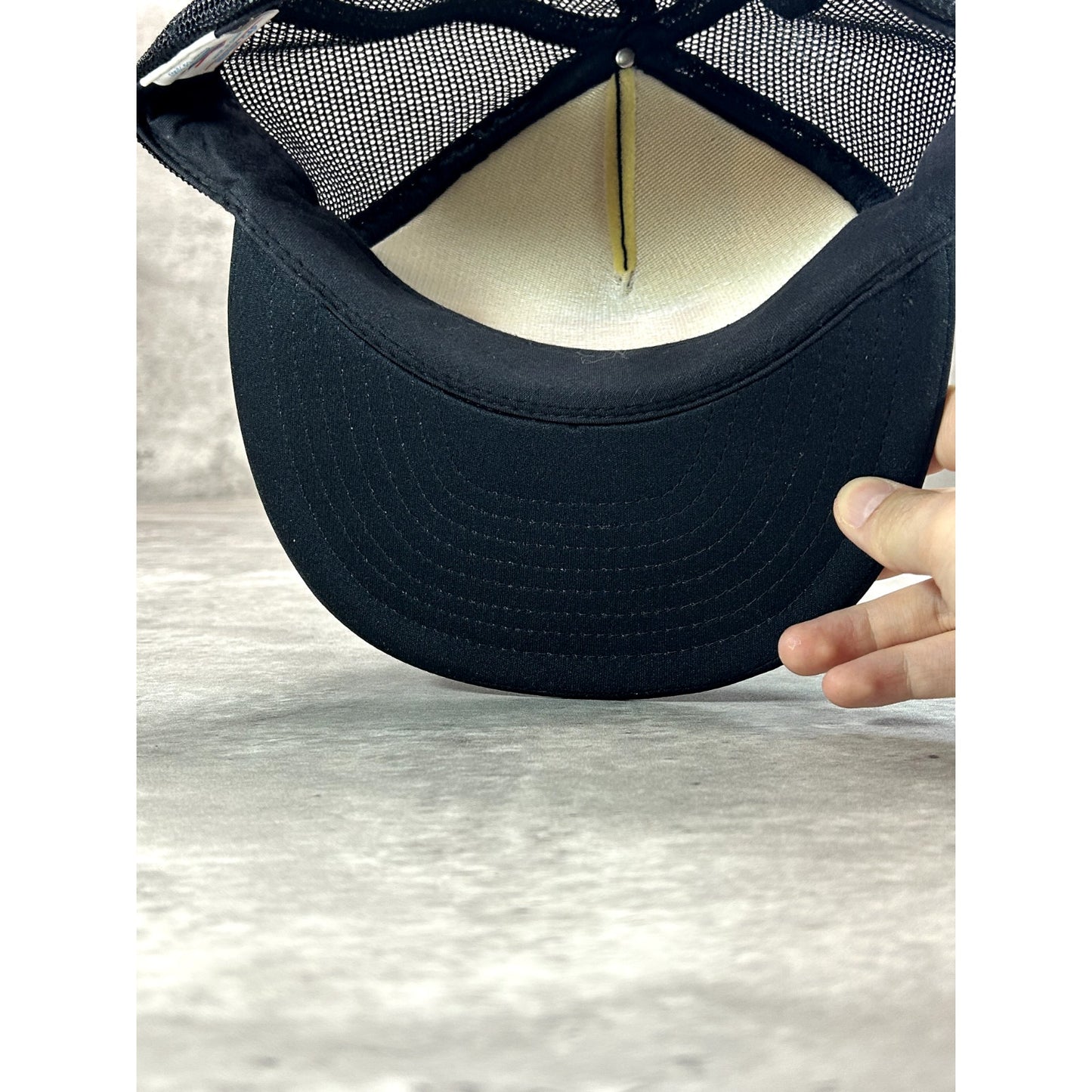 Vintage 80s/90s Modern Crane Service Graphic Spellout Trucker Snapback Hat OSFA
