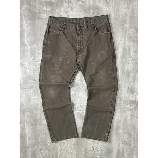 Vintage Dickies Canvas Workwear Carpenter Pants Size 37 Brown