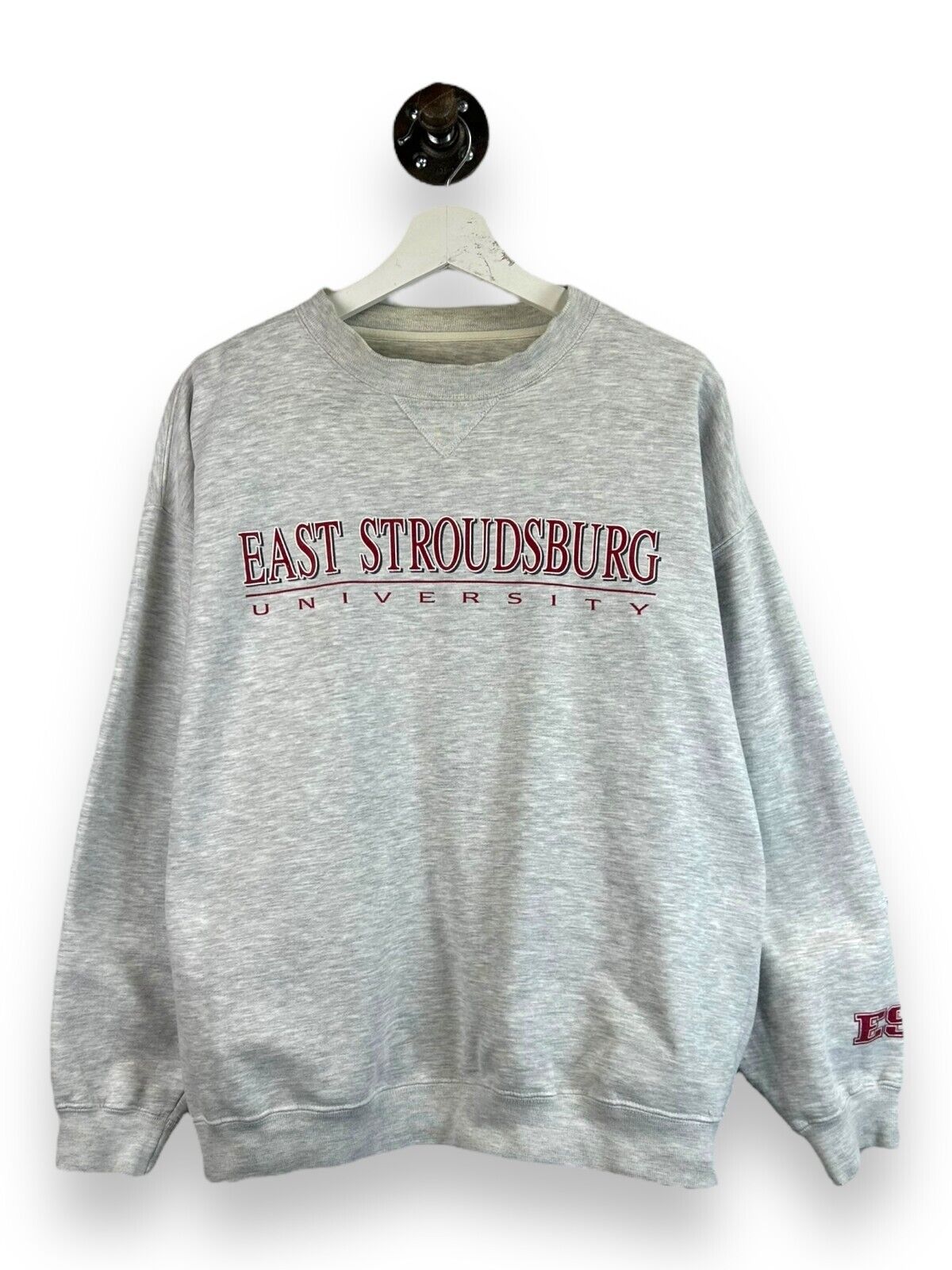 Vtg East Stroudsburg University Collegiate Spellout Graphic Sweatshirt Sz Large