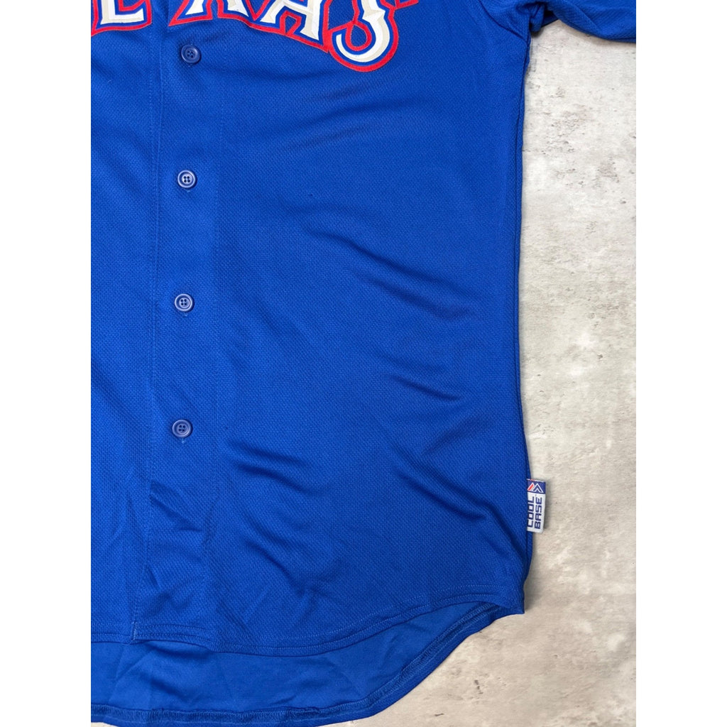 Vintage Texas Rangers #20 Right At Home Majestic Baseball Jersey Size Medium