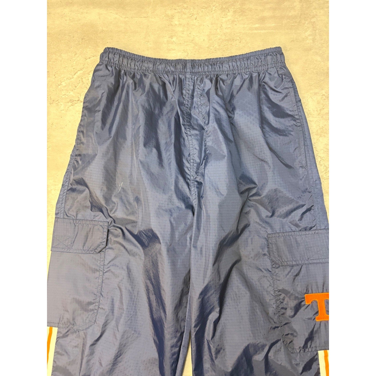 Vintage 90s Tennessee Volunteers NCAA Embroidered Nylon Track Pants Size Medium