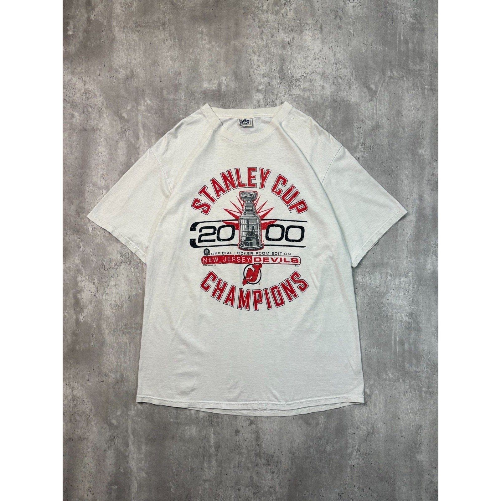 Vintage 2000 New Jersey Devils NHL Stanley Cup Champs T-Shirt Size XL