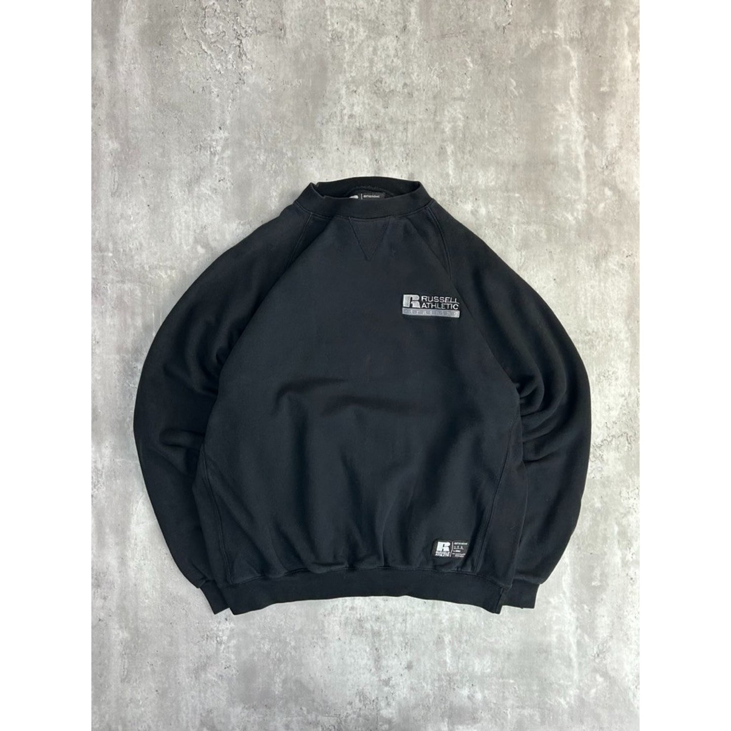 Vintage Russell Athletic Training Embroidered Spellout Crewneck Sweatshirt Sz XL