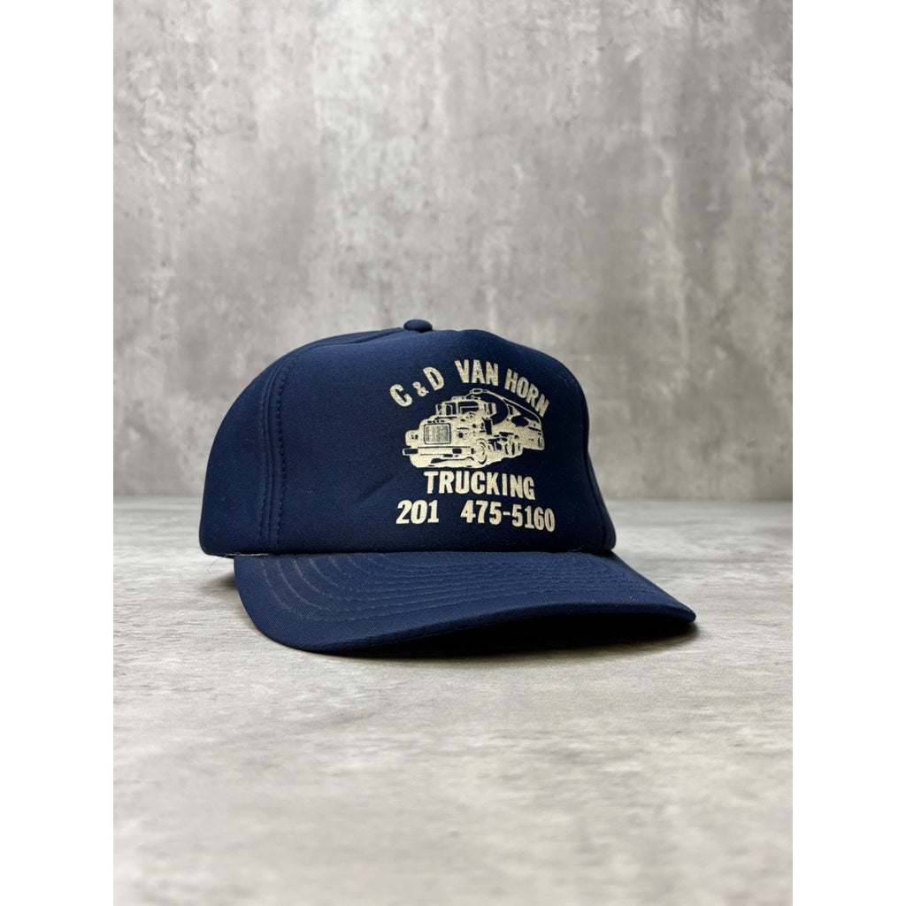 Vintage C&D Van Horn Trucking Trucker Snapback Hat OSFA