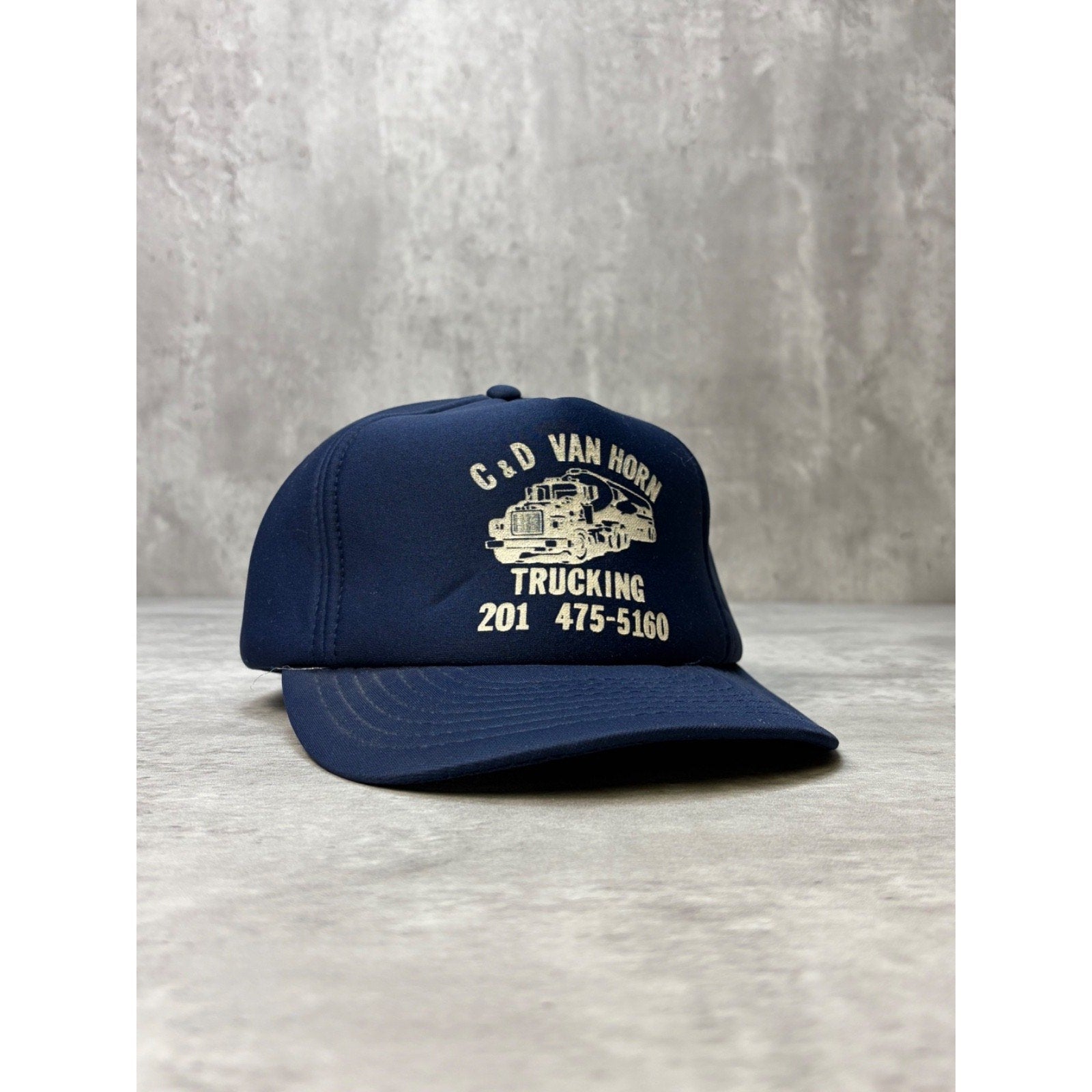 Vintage C&D Van Horn Trucking Trucker Snapback Hat OSFA