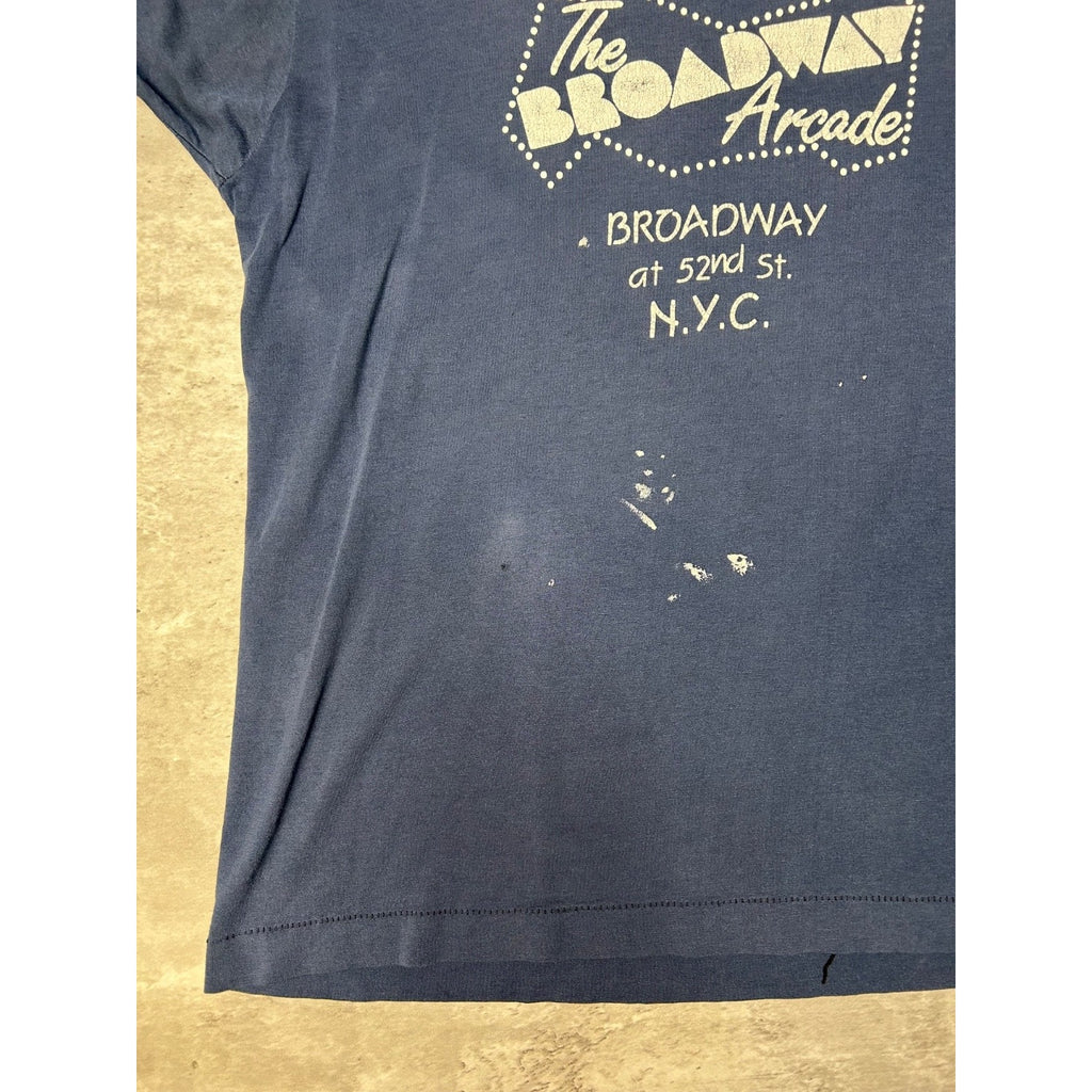 Vintage 80s I Played At The Broadway Arcade Destination T-Shirt Size Large