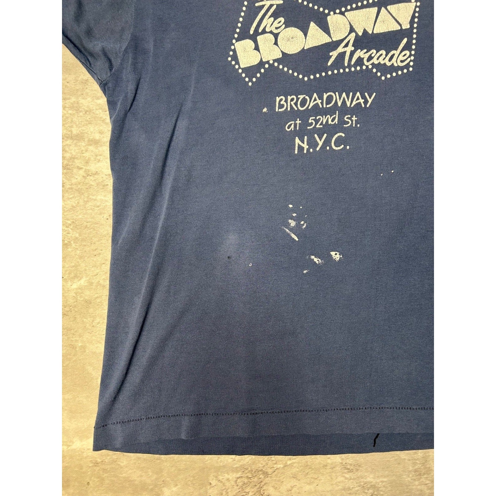 Vintage 80s I Played At The Broadway Arcade Destination T-Shirt Size Large