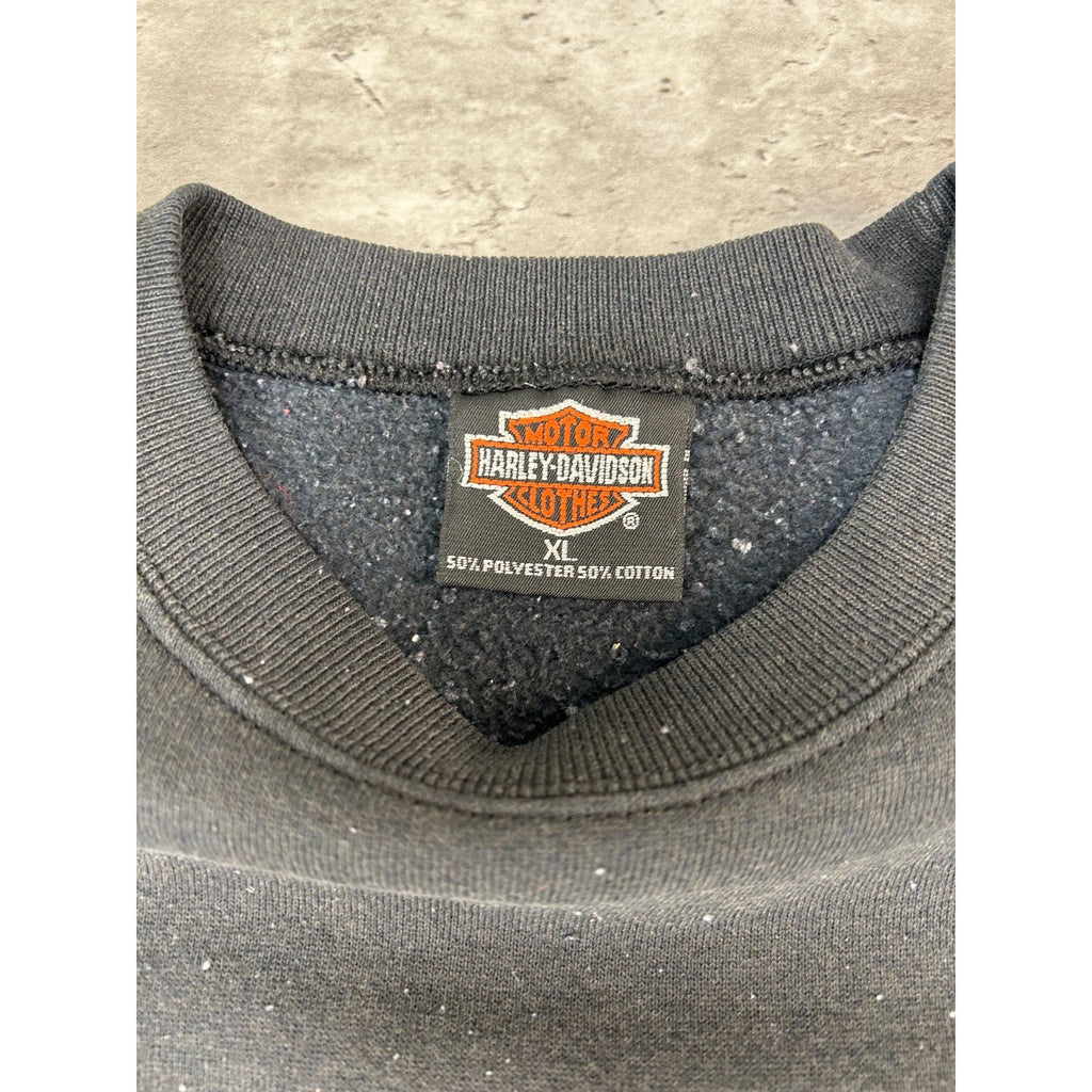Vintage 1991 Harley Davidson Legends Live Where Legends Roam Sweatshirt Size XL