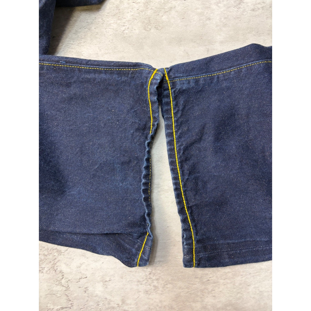 Vintage Y2K The Year Of... Graphic Baroque Graphic Dark Wash Denim Pants Size 38