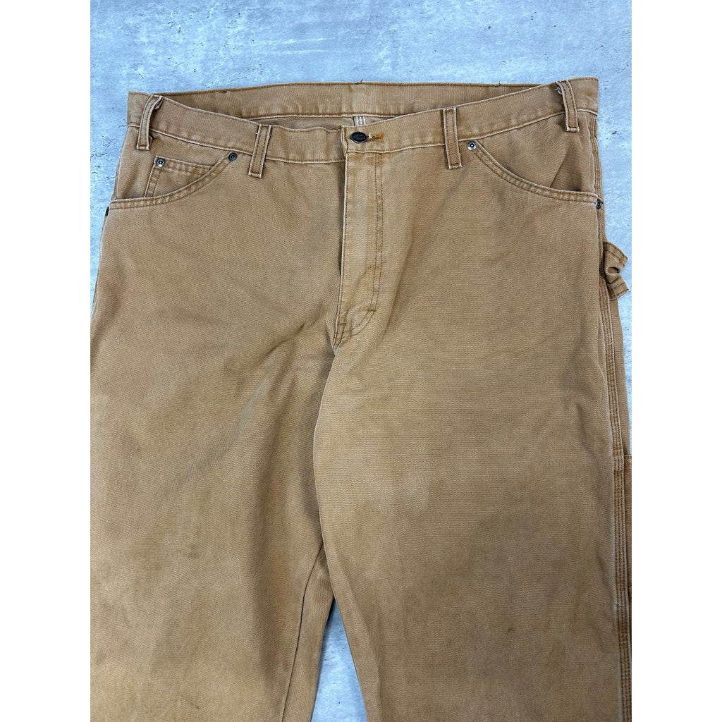 Dickies Canvas Workwear Carpenter Pants Size 39 Beige