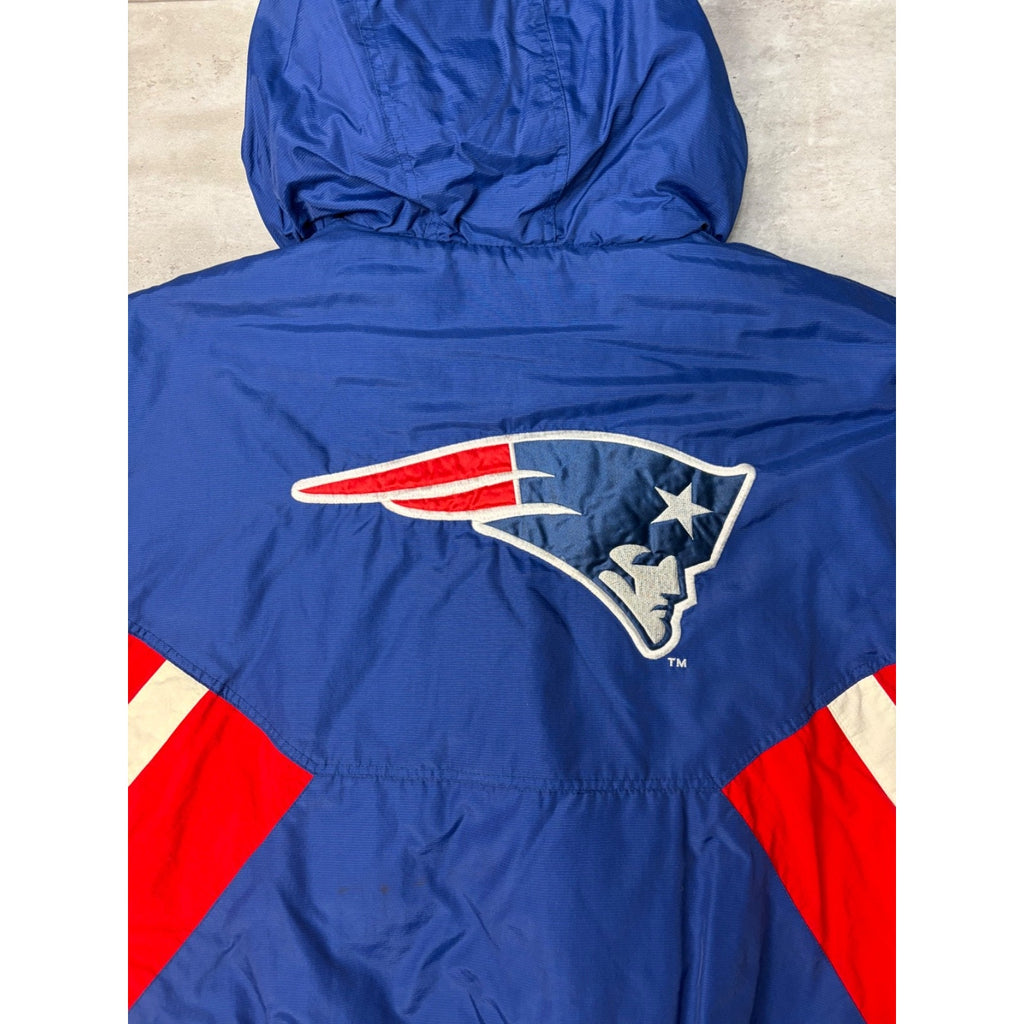Vintage 90s New England Patriots NFL Starter 1/2 Zip Pullover Jacket Size XL