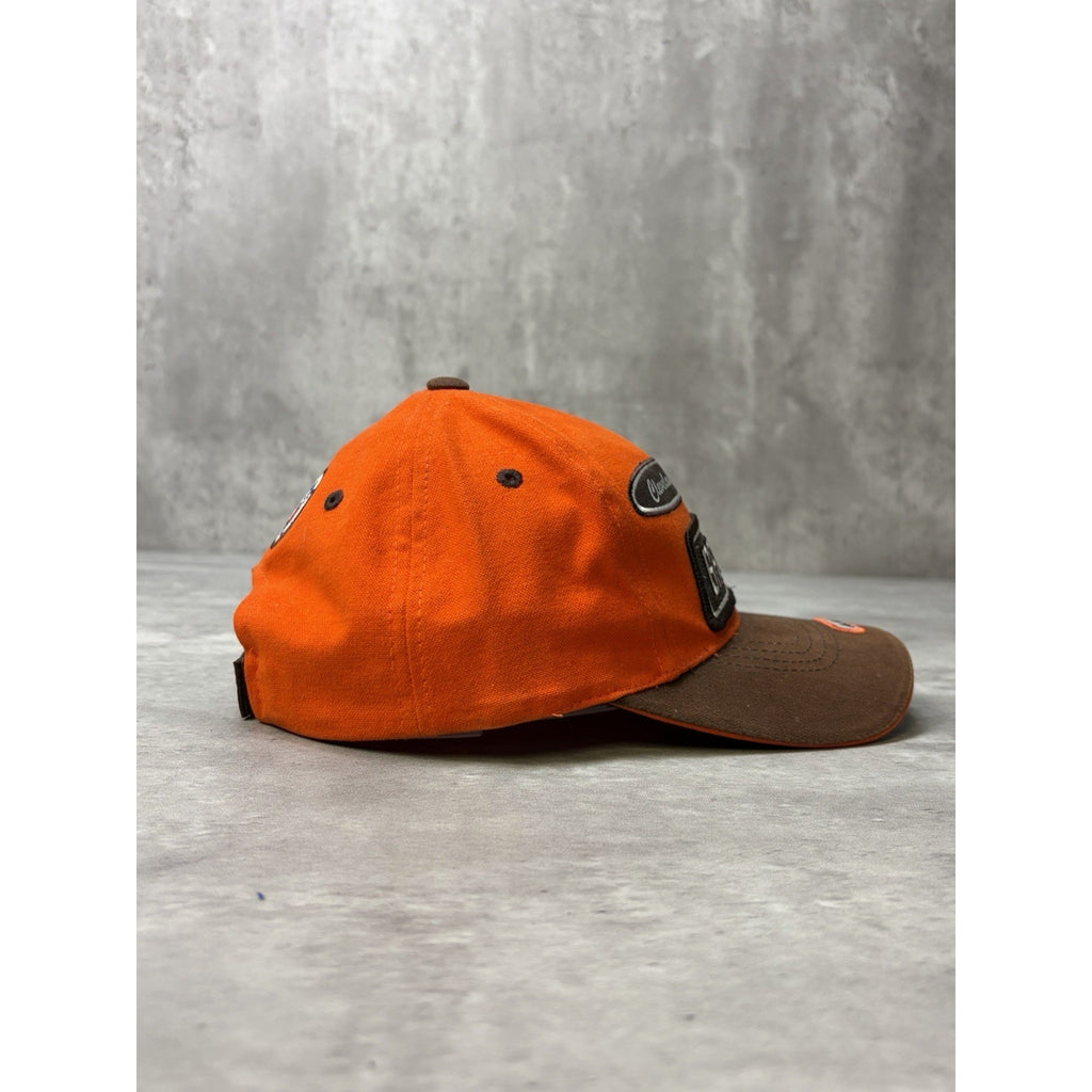 Vintage Cleveland Brown NFL Embroidered Patches Puma Strapback Hat OSFA
