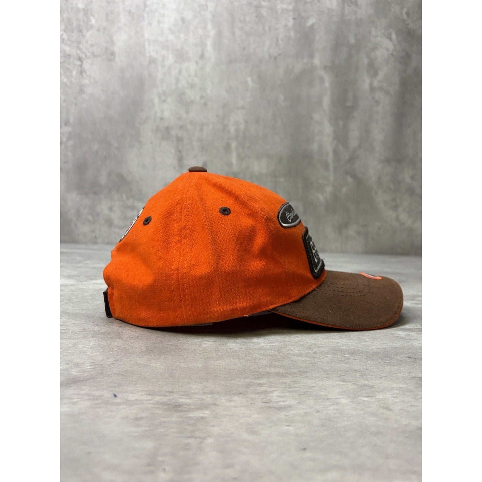 Vintage Cleveland Brown NFL Embroidered Patches Puma Strapback Hat OSFA