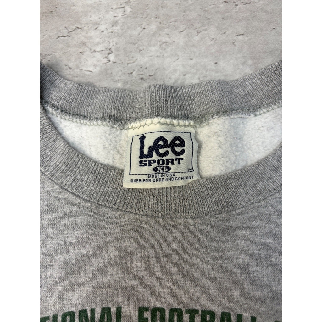 Vintage 1997 Green Bay Packers NFL NFC Champs Arc Spellout Sweatshirt Size XL