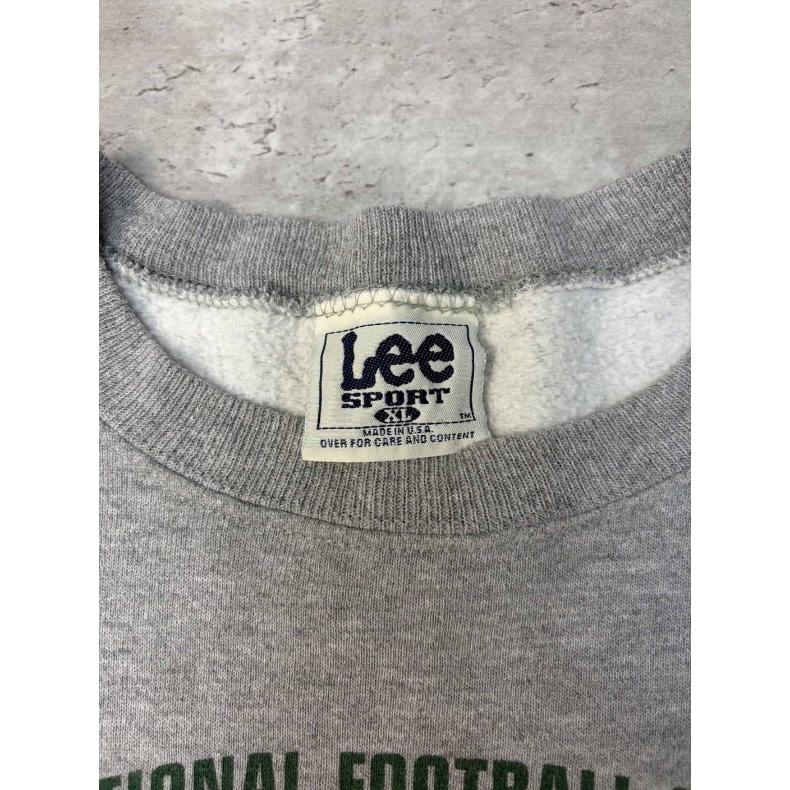 Vintage 1997 Green Bay Packers NFL NFC Champs Arc Spellout Sweatshirt Size XL