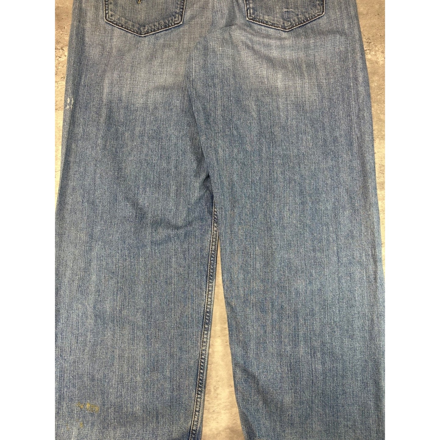 Vintage Levis Silvertab Baggy Fit Light Wash Distressed Denim Pants Size 41