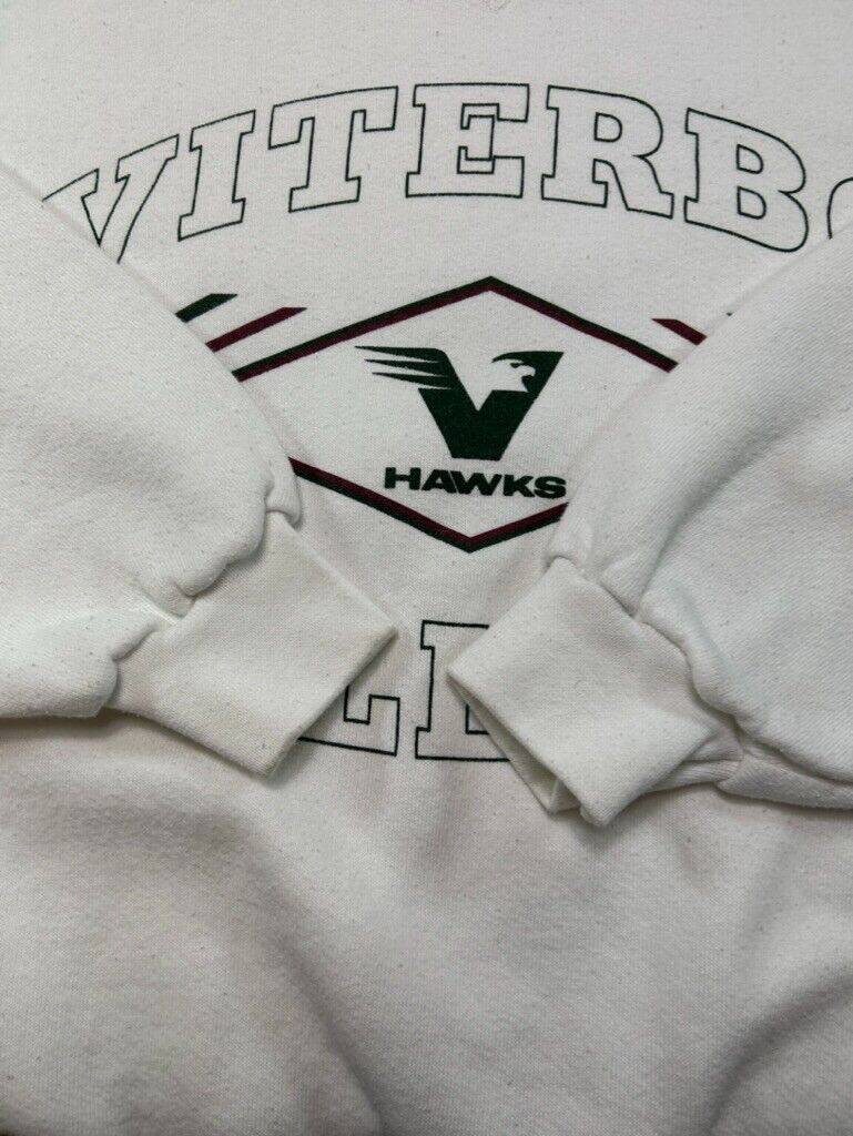 Vintage 90s Viterbo College Hawks Collegiate Graphic Spellout Sweatshirt Size XL