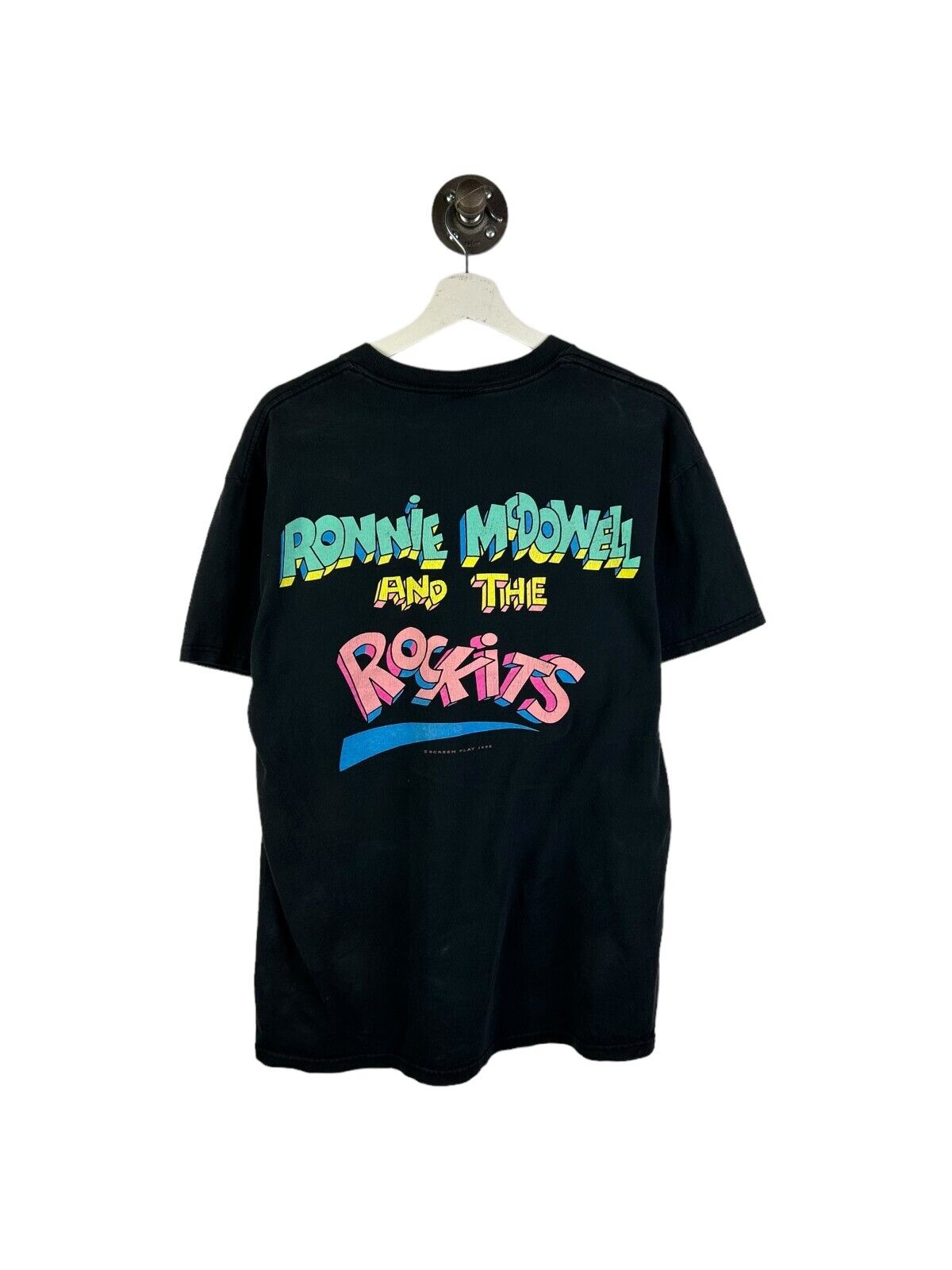 Vintage 1998 Ronnie McDowell And The Rockits Music Promo T-Shirt Size Large 90s